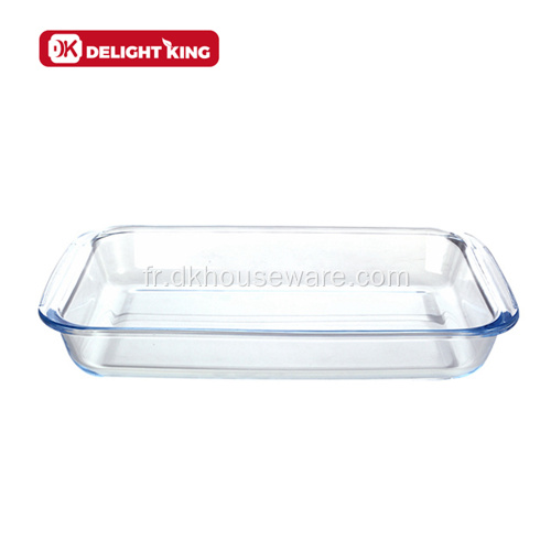 Ensemble de cuisson de verre transparent pyrex